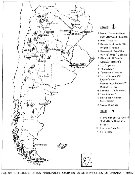 mapa uranio